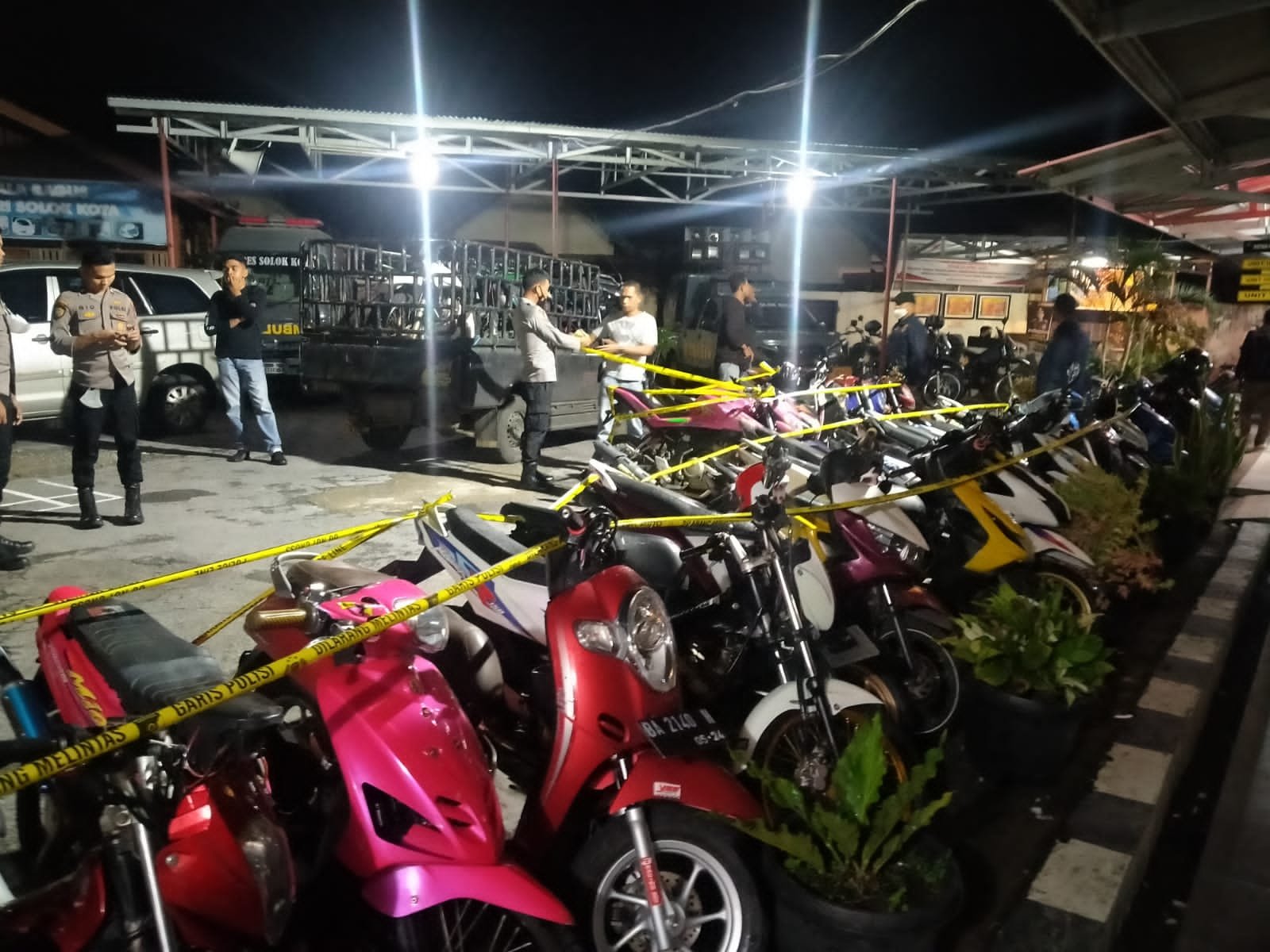 Polres Solok Kota Amankan 37 unit kendaraan Roda Dua Knalpot Resing