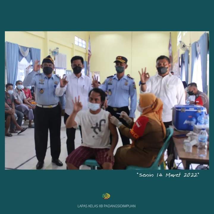 Perkuat Imunitas, Lapas Kelas IIB P.Sidempuan Kanwil Kemenkumham Sumut, Kembali Sukses Vaksinasi Booster Ratusan WBP