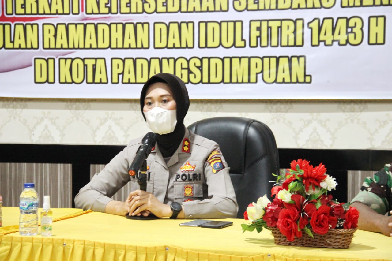 Kapolres AKBP Juliani Prihartini Pimpin Rakor Menjelang Bulan Suci Ramadhan dan Idul Fitri 1443 H
