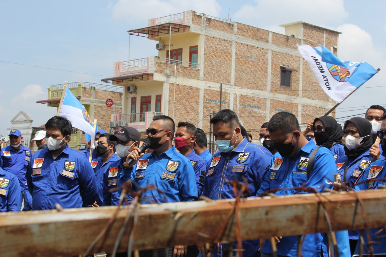 DPD KNPI Medan Gelar Aksi Damai Soal Mafia Minyak Goreng Langkah