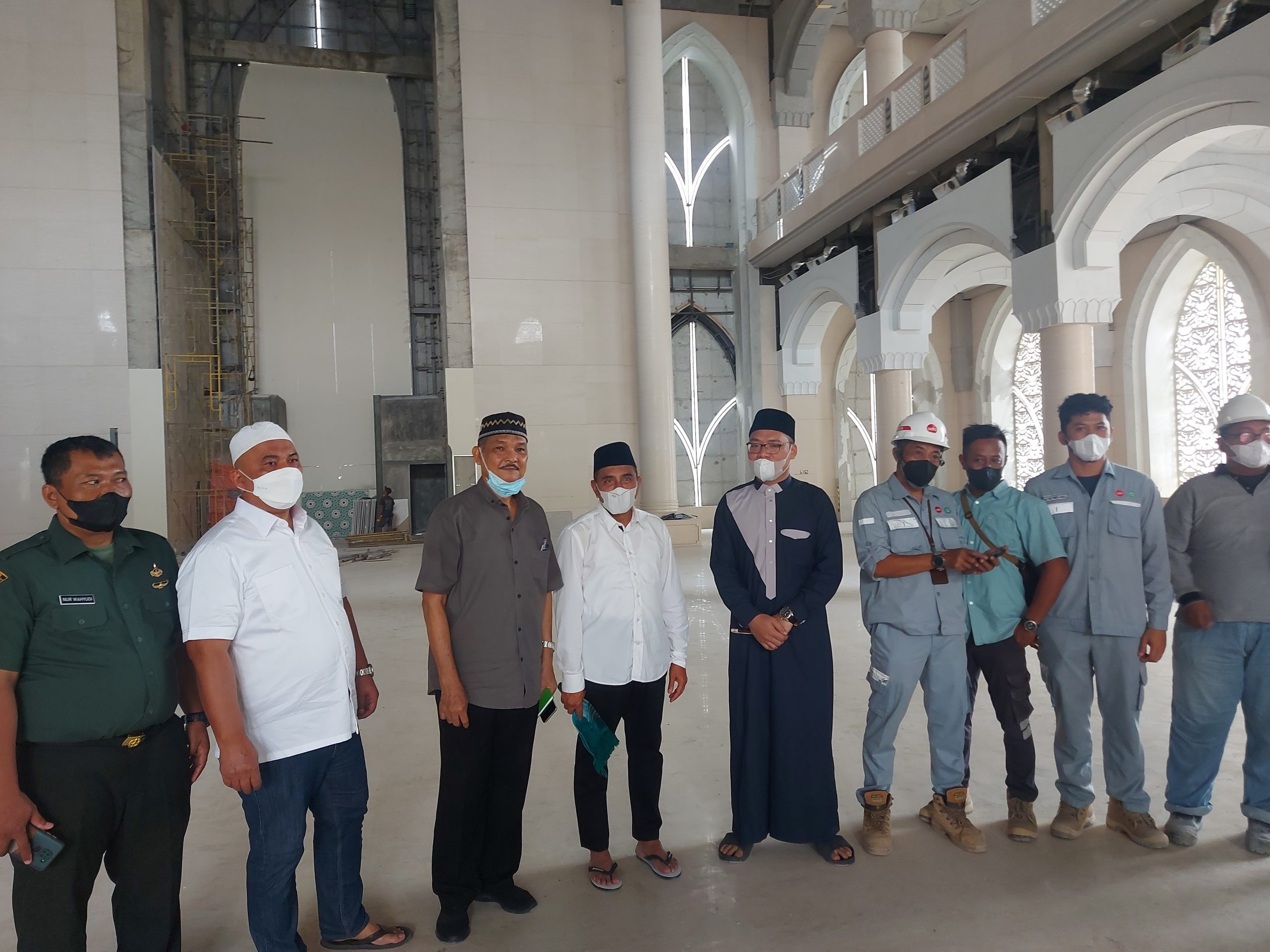 Gubsu Tinjau Pembangunan Masjid Agung Medan, Edy Rahmayadi : Insya Allah Tahun 2022 Ini Selesai