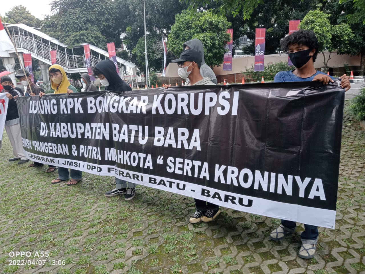 Aksi Dukung KPK Bongkar Korupsi di Kabupaten Batu Bara