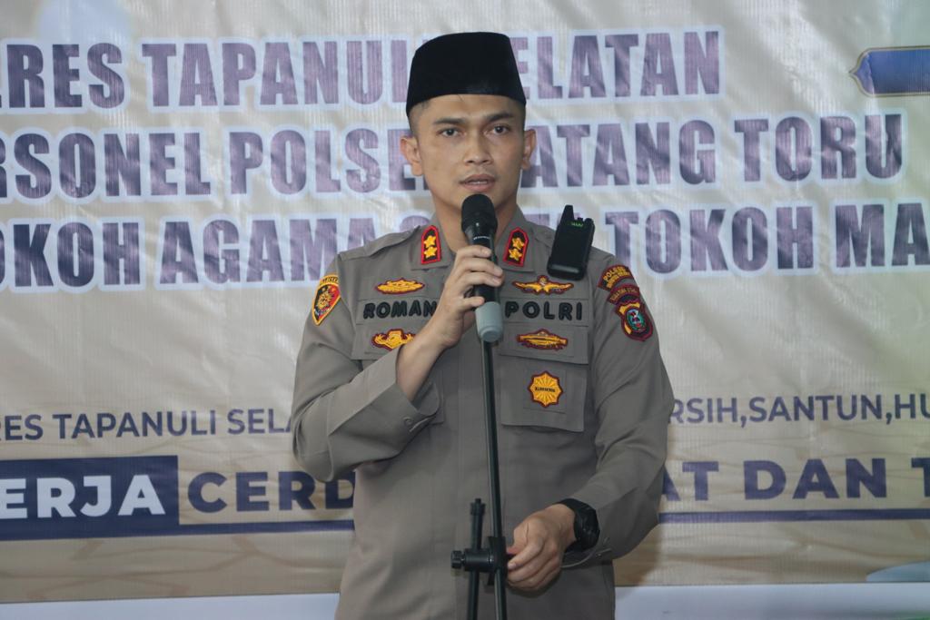 Target Pencapaian Vaksin Booster Untuk Wilkum Polres Tapsel :  Ini Kata AKBP Roman Smaradhana Elhaj 