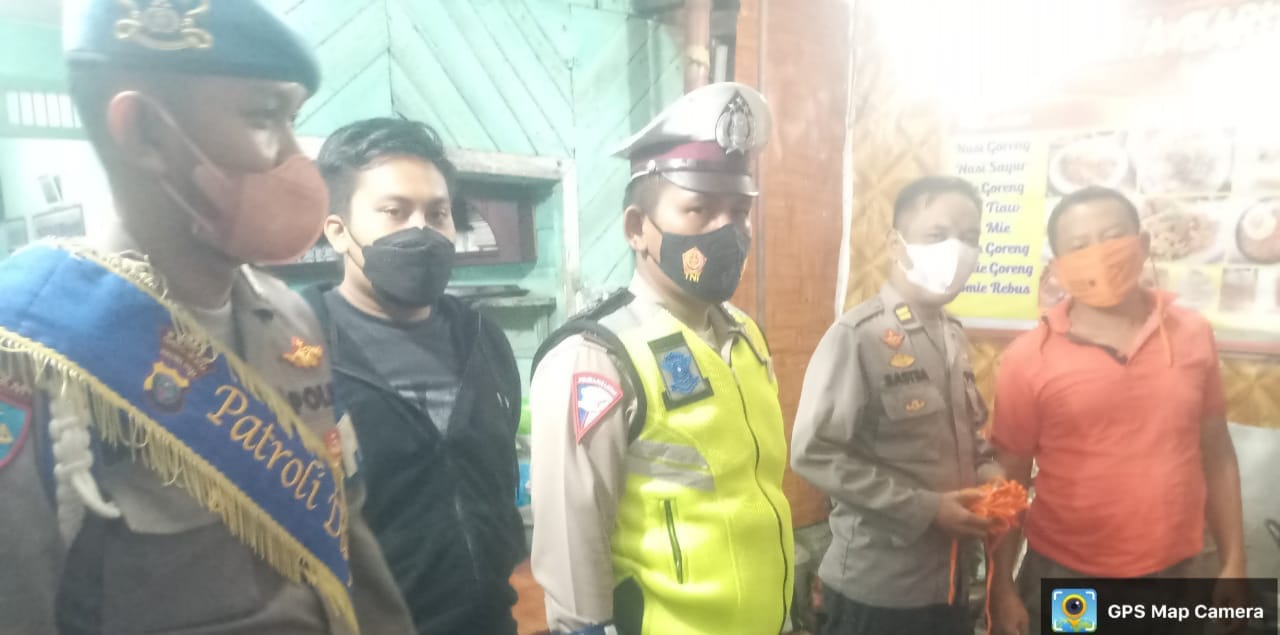 Ingatkan Pentingnya Prokes, Polres Tapsel Gelar Operasi Yustisi Malam Hari