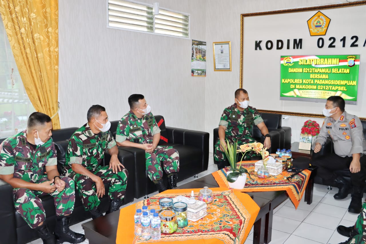 Tingkatkan Sinergitas : Kapolres AKBP Dwi Prasetyo Wibowo, S.IK Lakukan Kunker Ke Kodim 0212 / TS