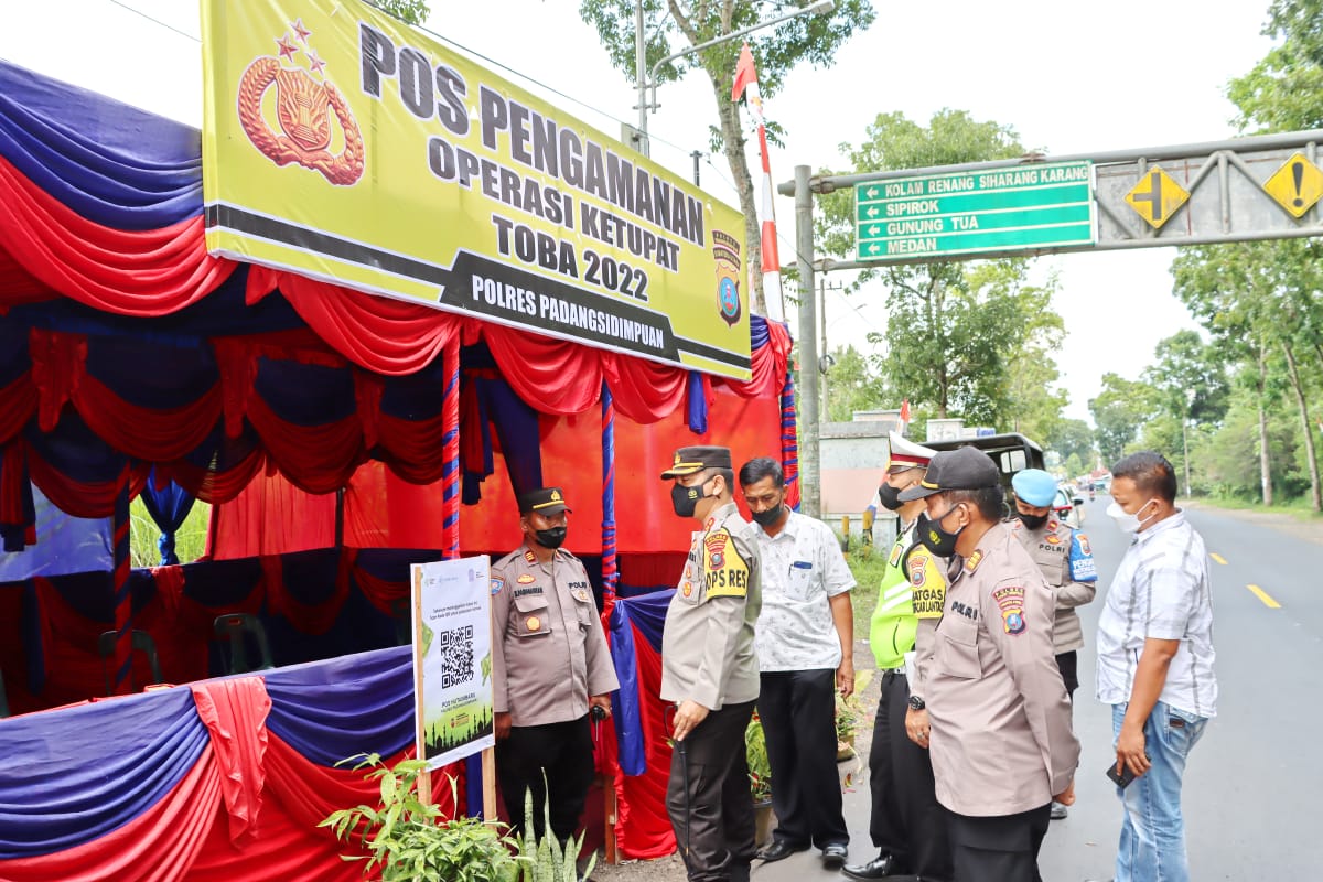 Kapolres Padang Sidempuan Lakukan Pengecekan Pos Yan dan Pos PAM