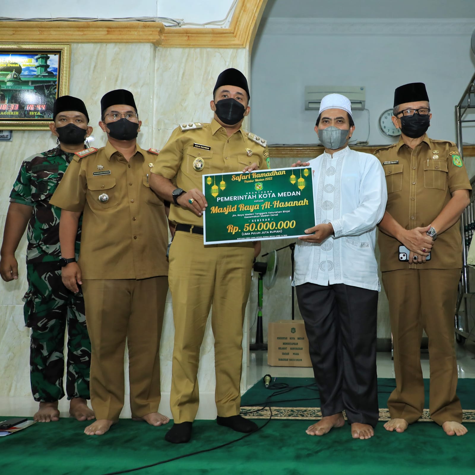 Safari Ramadhan, Pemko Medan Apresiasi Upaya Masjid Al Hasanah dalam membina Generasi Muda Masjid