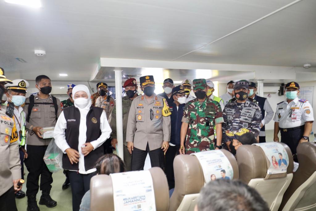 Arus Balik Lancar, Forkopimda Jatim Cek Jalur Penyeberangan Ketapang Banyuwangi