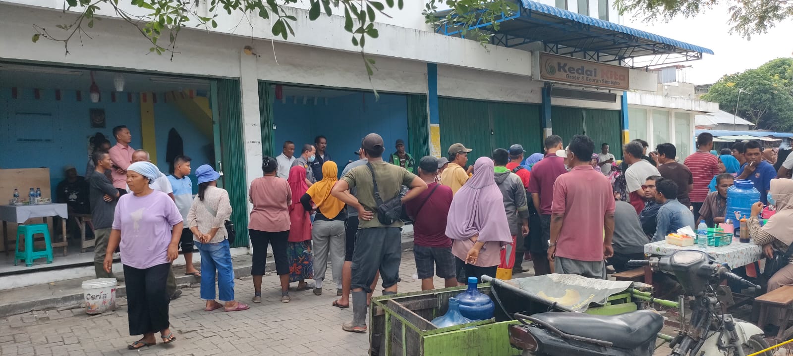 Akibat Portal Parkir Berbayar, Pedagang Pasar Marelan Jerit Sepi  Pengunjung
