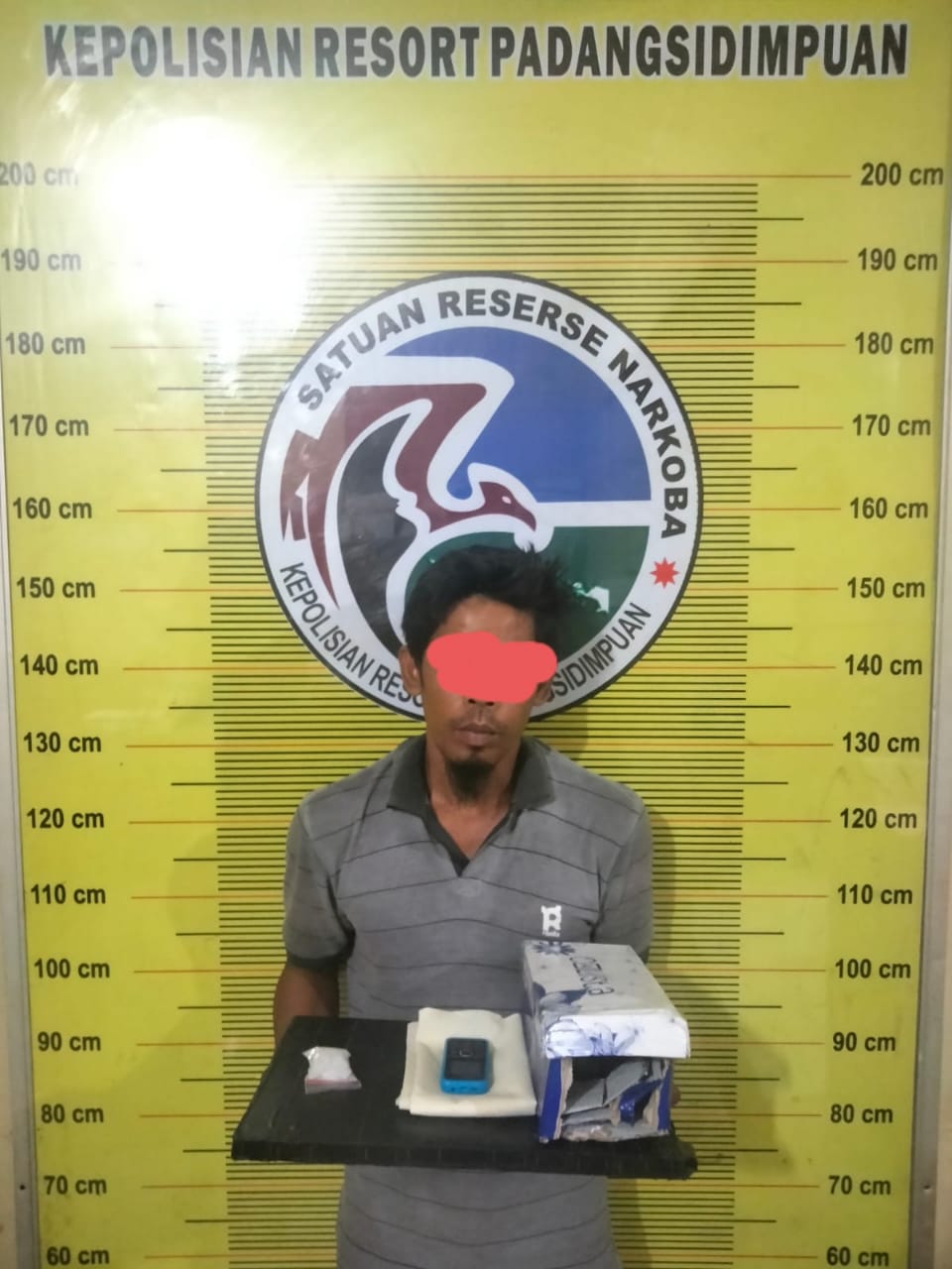 Pria Asal Sibolga ini di Bekuk Sat Resnarkoba Polres P.Sidimpuan Atas Kepemilikan Sabu 19,47 Gram 