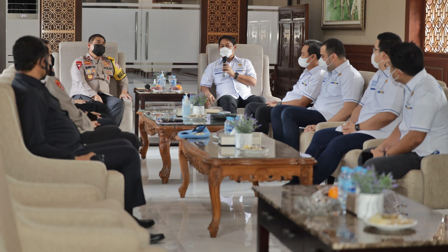 Audiensi HIPMI Jatim dengan Polda Jatim dalam Upaya Menghidupkan UMKM