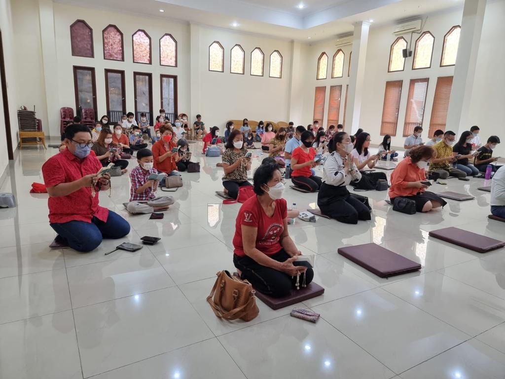 MNSBDI BINJAI PERINGATI WAISAK DENGAN PROKES KETAT