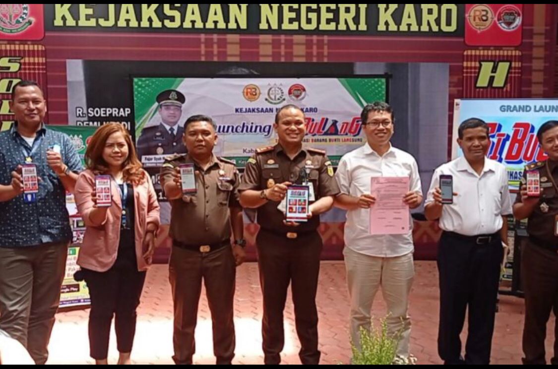 Launching Aplikasi SiBulang Kajari Karo : Permudah masyarakat Pantau Pemusnahan Barang Bukti