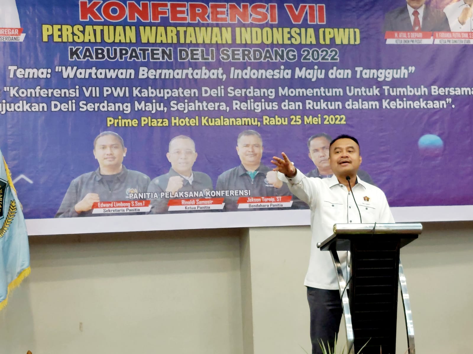 Konferensi ke VII PWI Kab Deli Serdang, Ini Kata Ketua  PWI SU H Farianda