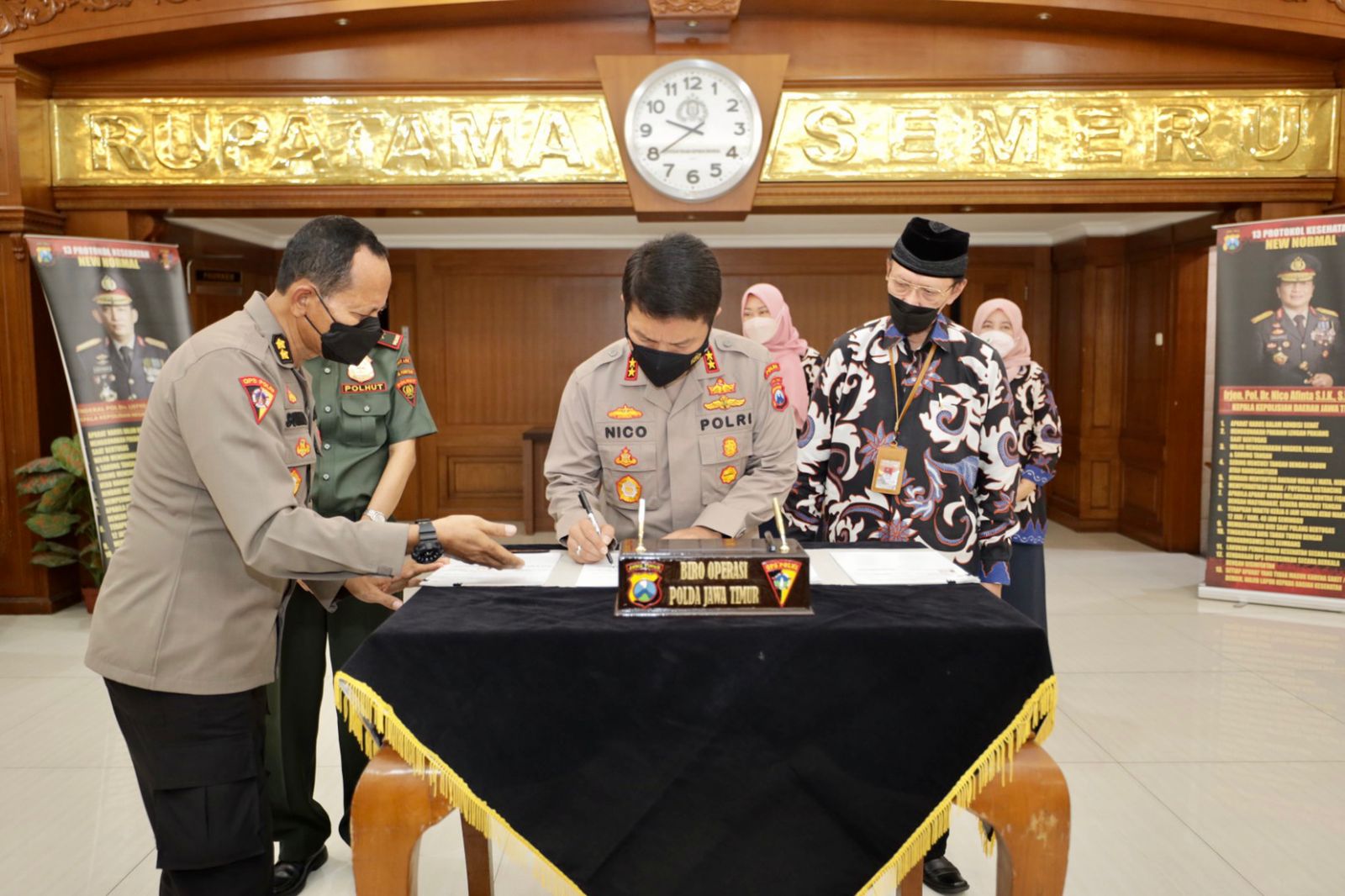 MOU Polda Jatim dengan Universitas Wijaya Kusuma dan Perum Perhutani Divre Jatim, Wujudkan Sinergitas Polri dengan Stakeholder