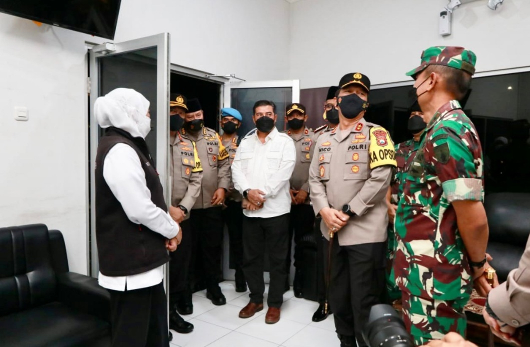 Malam Takbir, Forkopimda Jatim Bersama sama Cek Pos Pam dan Pos Yan