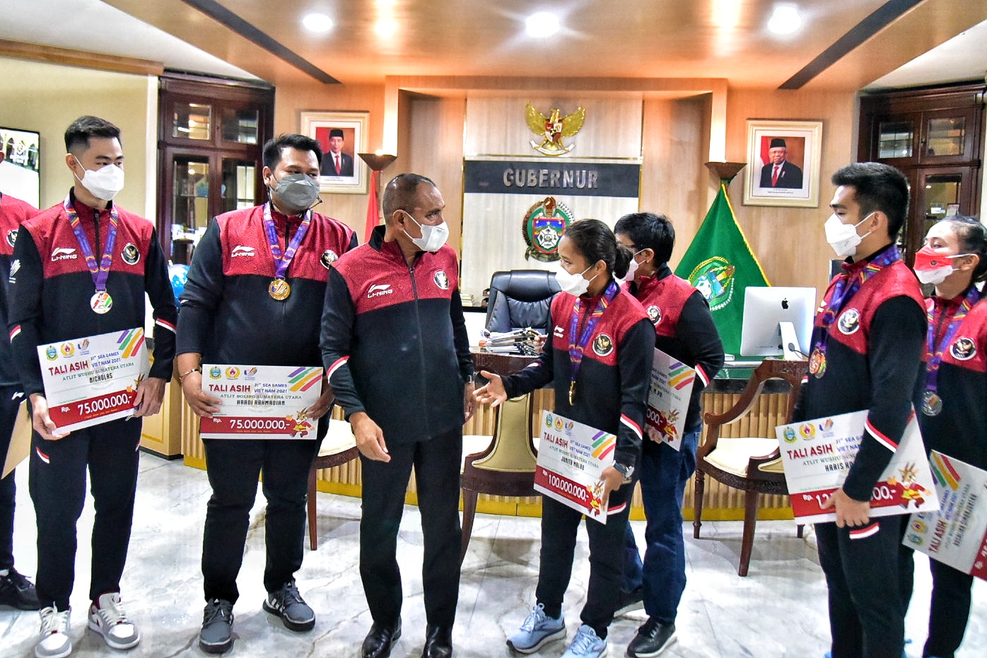 Edy Rahmayadi Beri Bonus Total Rp 1 M untuk  Atlet Sumut Berprestasi di SEA Games Vietnam