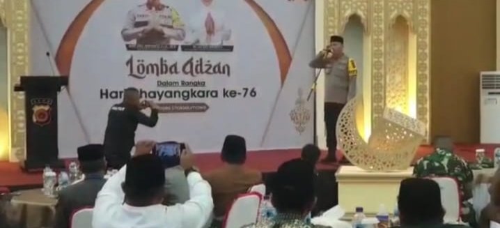 Kapolres Lhokseumawe Buka Lomba Adzan Hut Bhayangkara ke 76