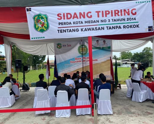 Tersandung Perda KTR,  8 Orang  disidangkan secara Tipiring di Medan