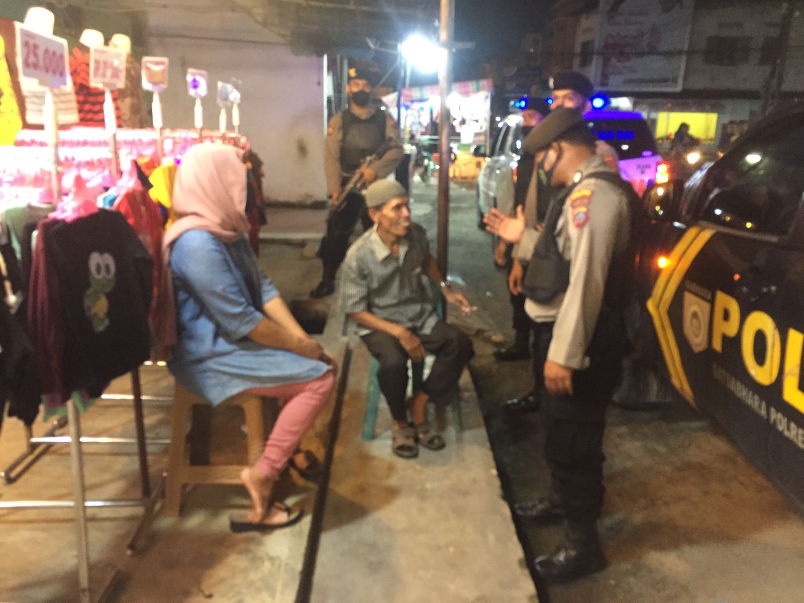 Demi Keamanan Kamtibmas Personil Satsampta Polres Tanjungbalai Laksanakan Patroli Malam
