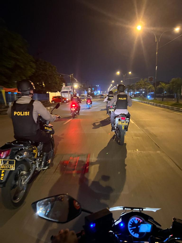 Antisipasi dan Tekan Kejahatan, Sat Samapta Polrestabes Medan Lakukan Patroli Blue Light