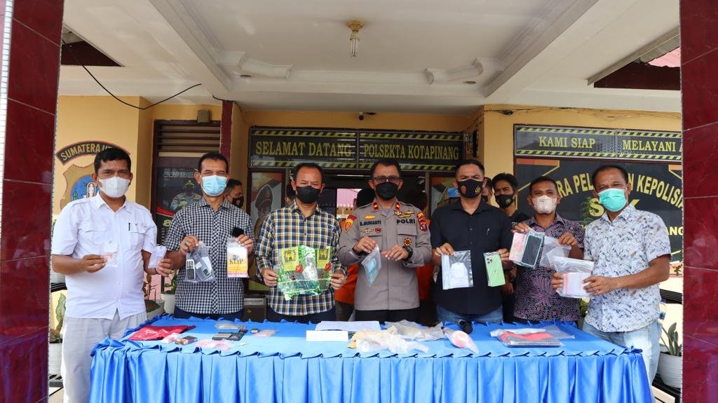 Polres Labuhanbatu dan Polsekta Kota Pinang Ungkap 4 Bandar Narkoba