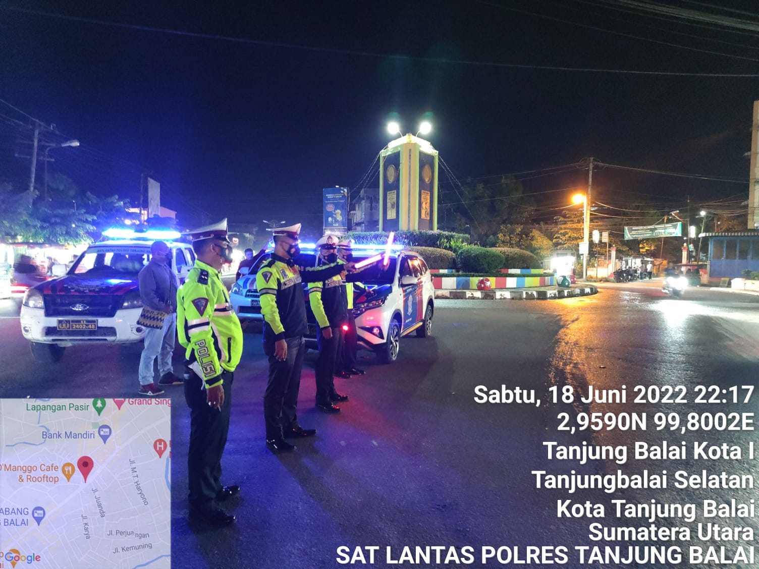 Mencegah Balap Liar dan Ugal-ugalan di Jalan Raya, Satlantas Polres Tanjungbalai Laksanakan Patroli