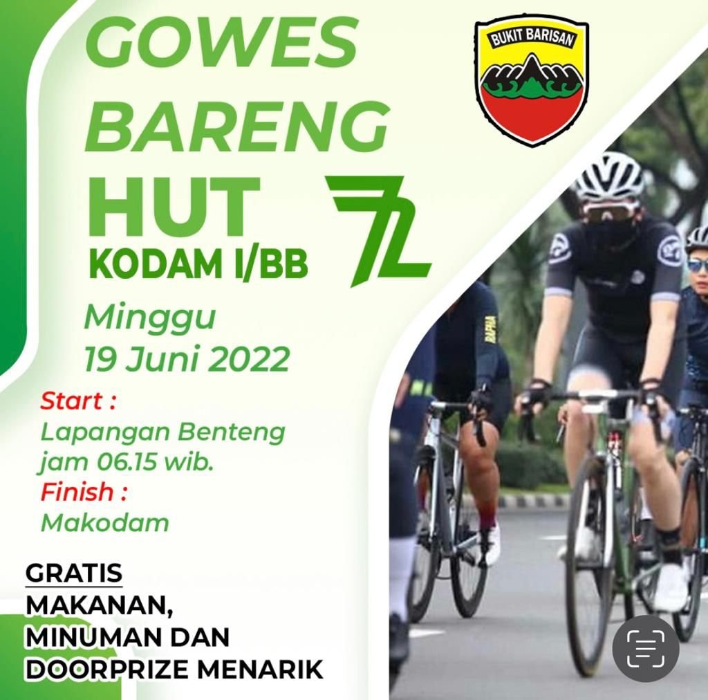 Dirgahayu Kodam I/BB dan HUT Bhayangkara ke-76, Gubernur Sumut Lepas 5.000 Peserta Fun Bike