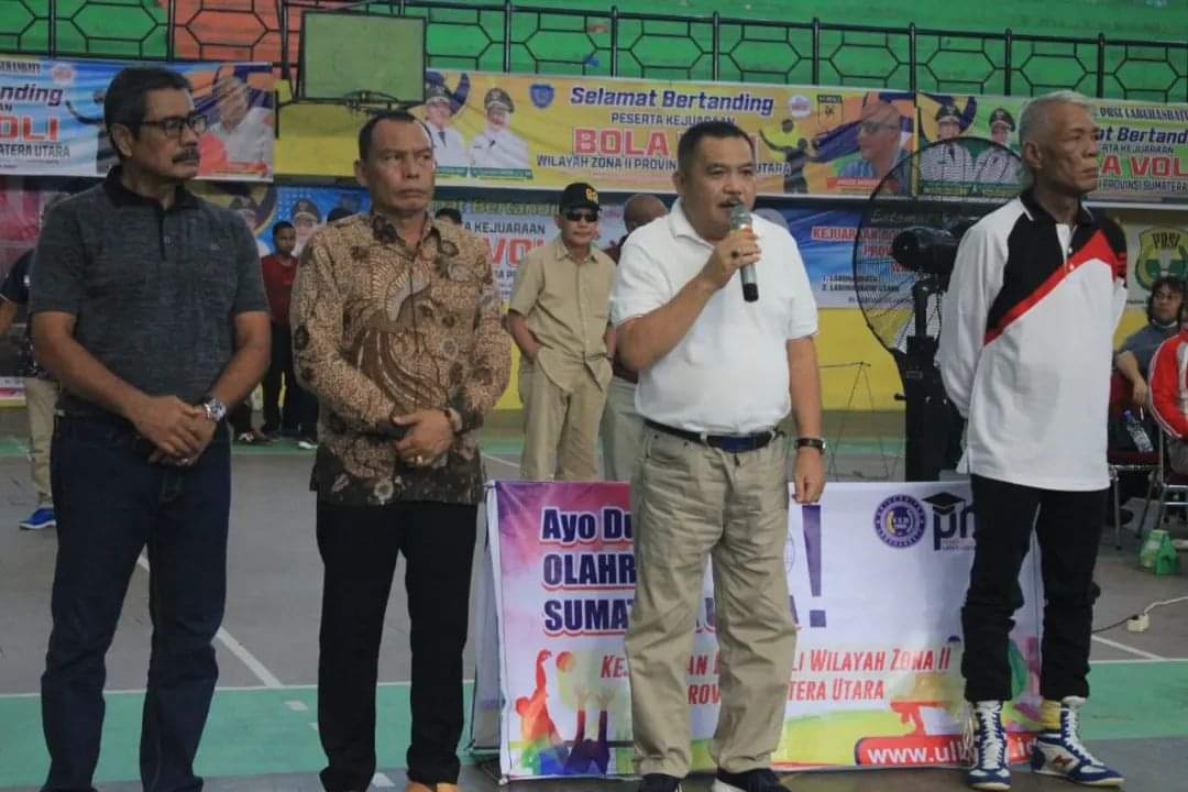 Kejuaraan Bola Voli Wilayah II Resmi di Tutup Sekdakab Labuhanbatu