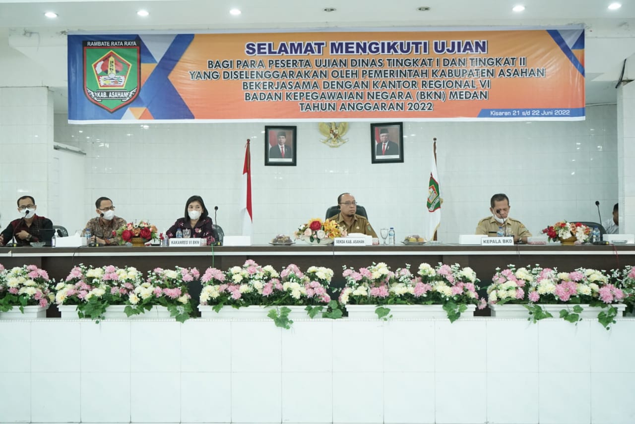 Pemkab Asahan Gelar Ujian Dinas Tingkat I Dan Tingkat II Dilingkungan Pemerintah Asahan