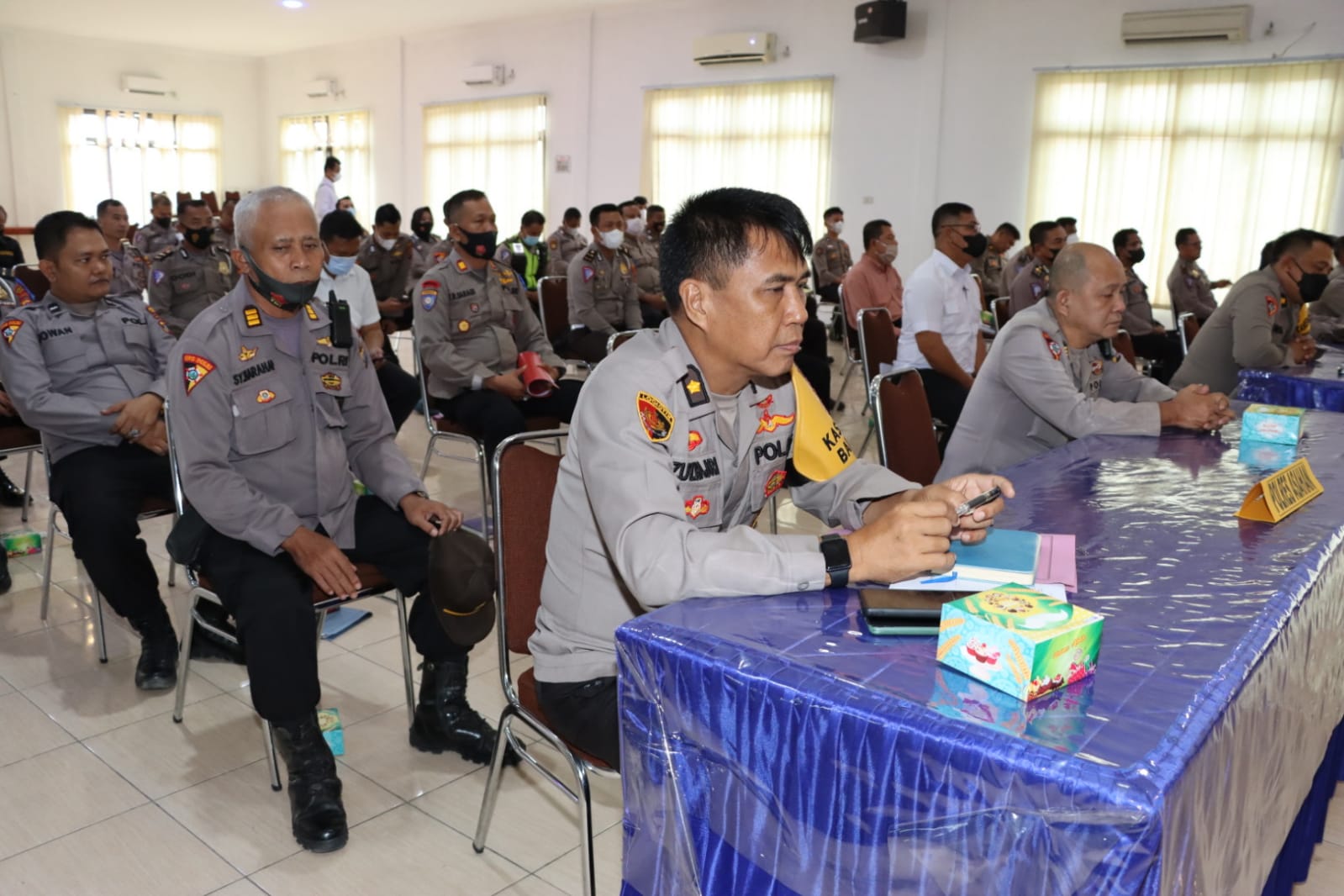Tiim Itwasda Polda Sumut Lakukan Was Ops Patuh Toba 2022 di Polres Asahan