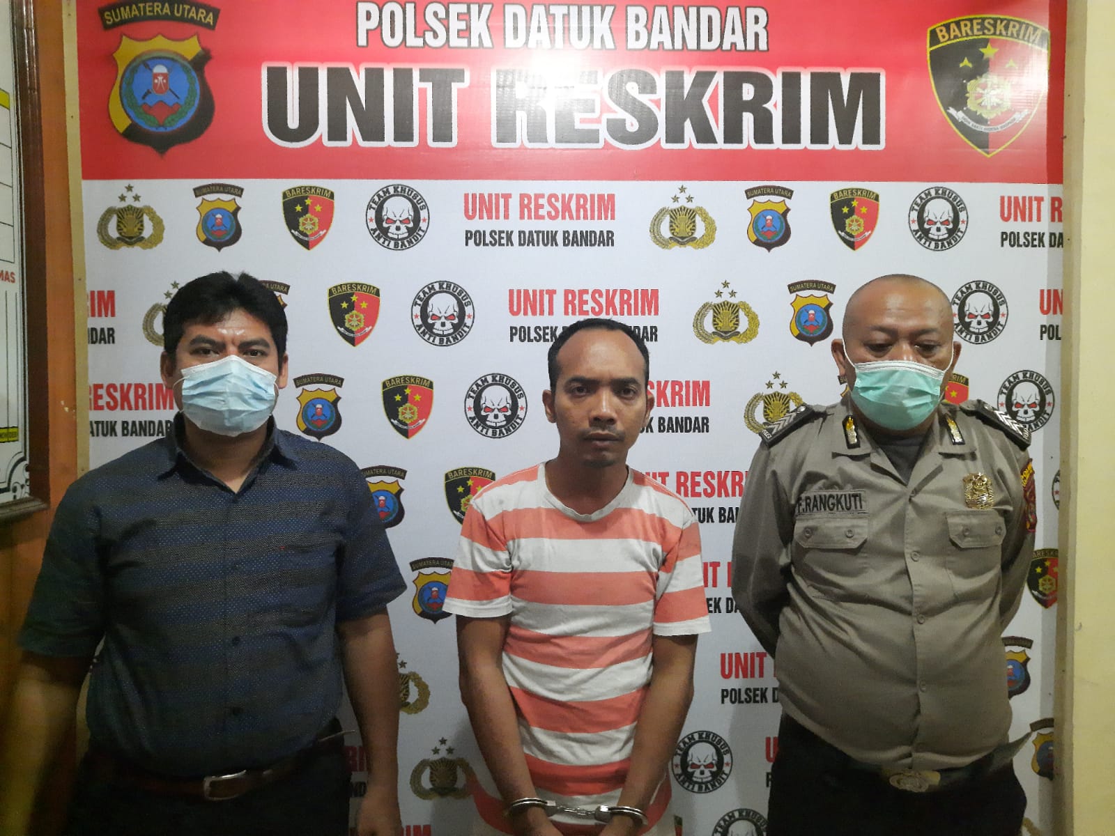 Reskrim Polsek Datuk Bandar Polres Tanjungbalai Amankan Pelaku Pengancaman Pembunuhan