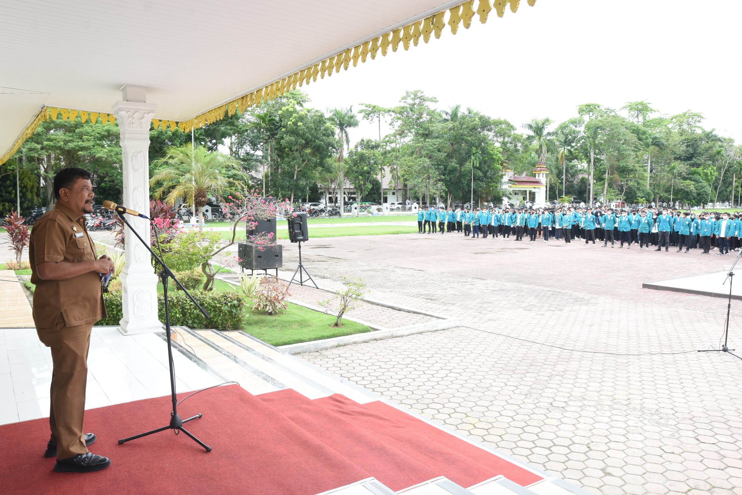 Sekda Darwin Zein Terima 1.418 Mahasiswa UNIMED KKN Di Deli Serdang