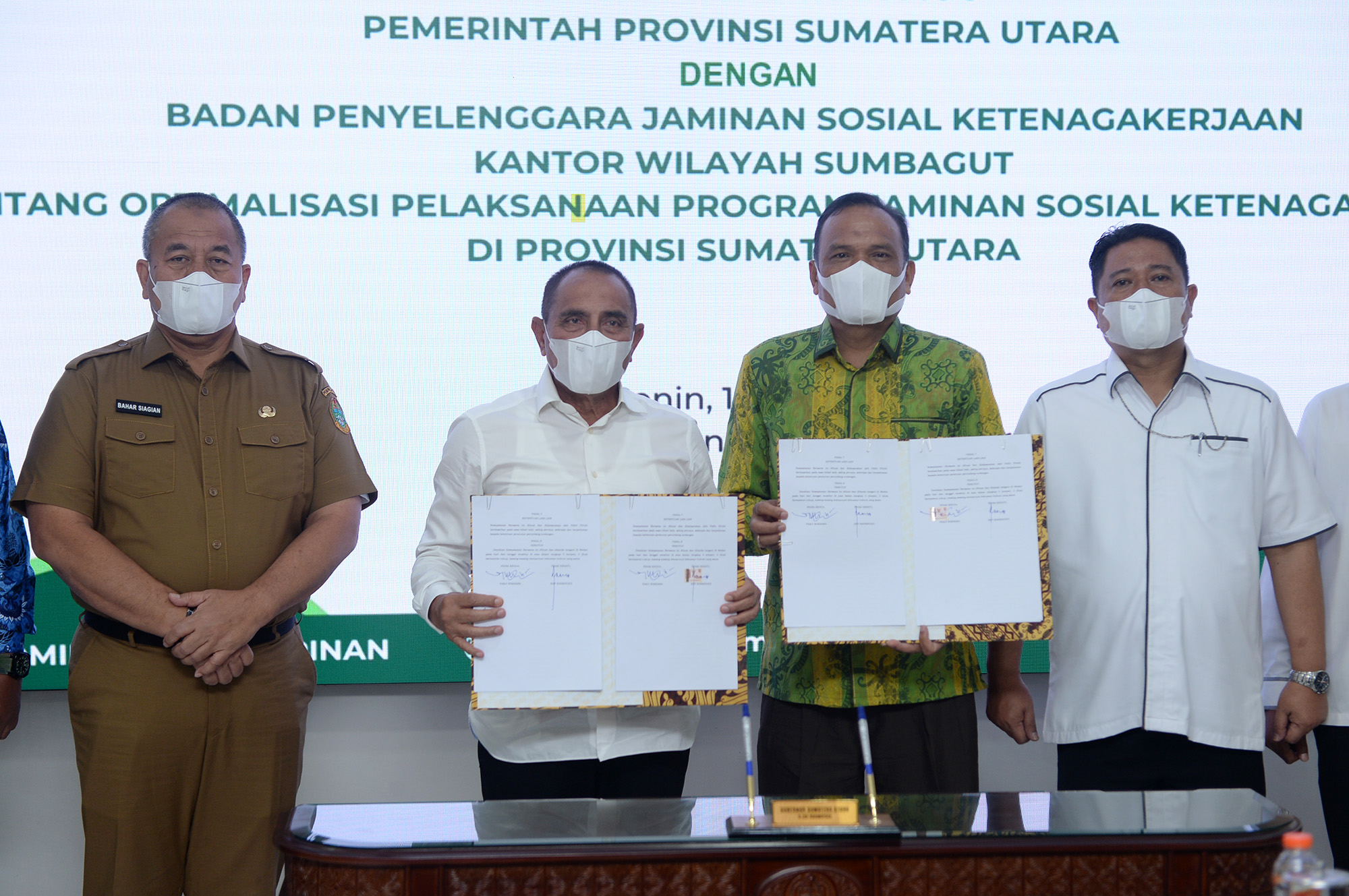 Gubernur Sumut Teken MoU dengan BPJamsostek : Optimalisasi Jaminan Sosial Kelompok Rentan dan Miskin