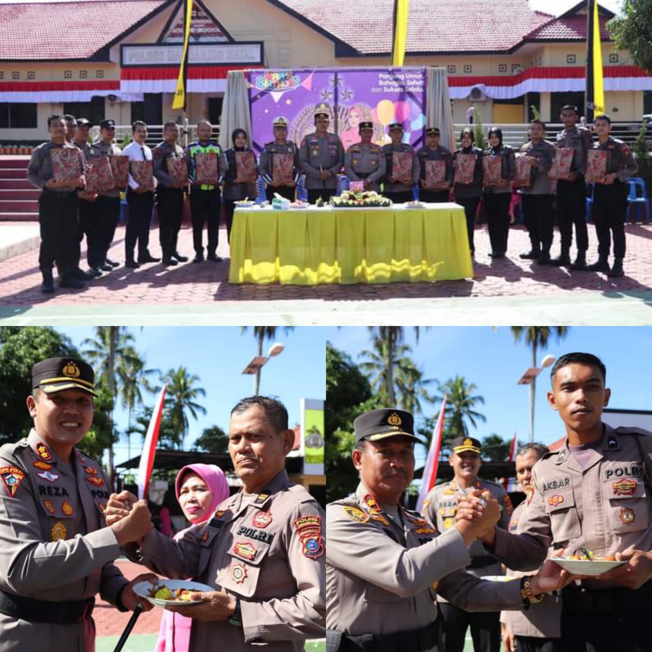 Kapolres Madina Beserta PJU Rayakan Ulang Tahun 20 Personil yang Lahir di Bulan Juni