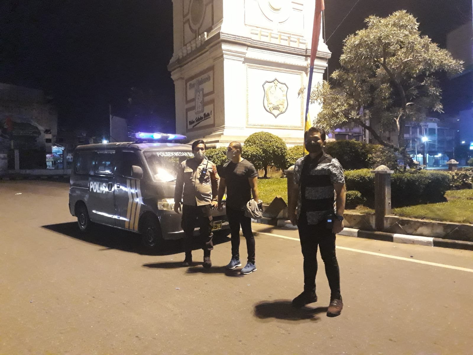 Panit 3 Reskrim Polsek Medan Baru Pimpin Patroli 3C