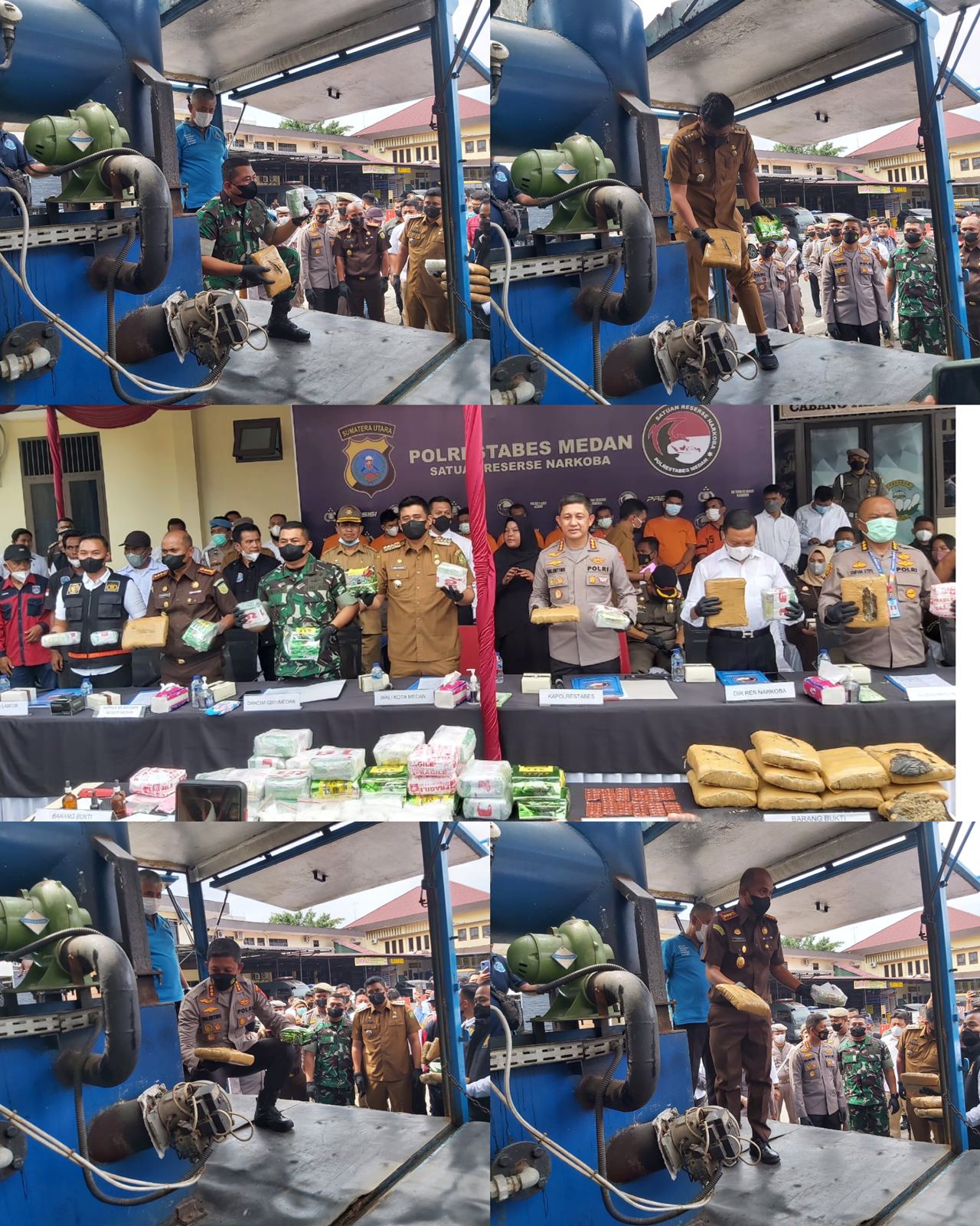 Polrestabes Medan Musnahkan Narkoba Hasil GKN Senilai Miliaran Rupiah