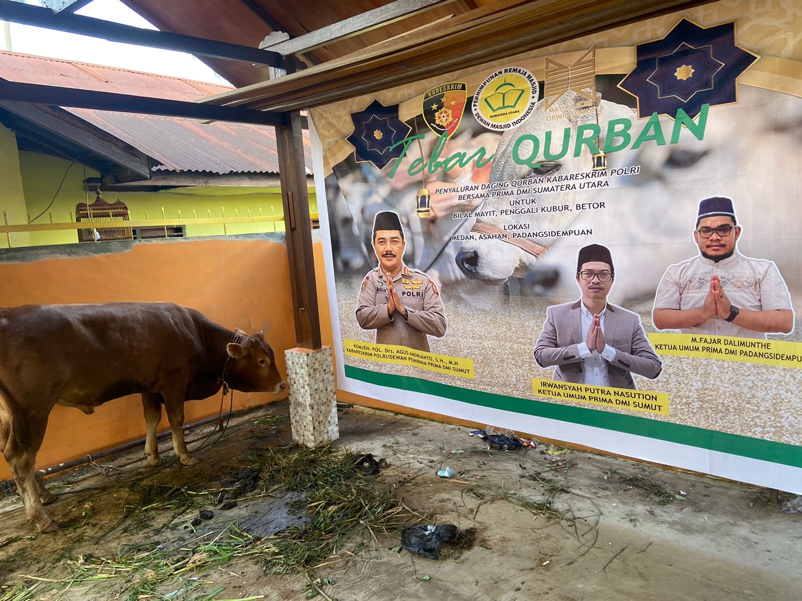 Berikan Sejumlah Hewan Qurban Di Sumut, Kabarekrim  Polri Komjen Pol Agus Andrianto : Mari Kita Potong Sifat Sombong Dalam Diri Menyambut Idul Adha