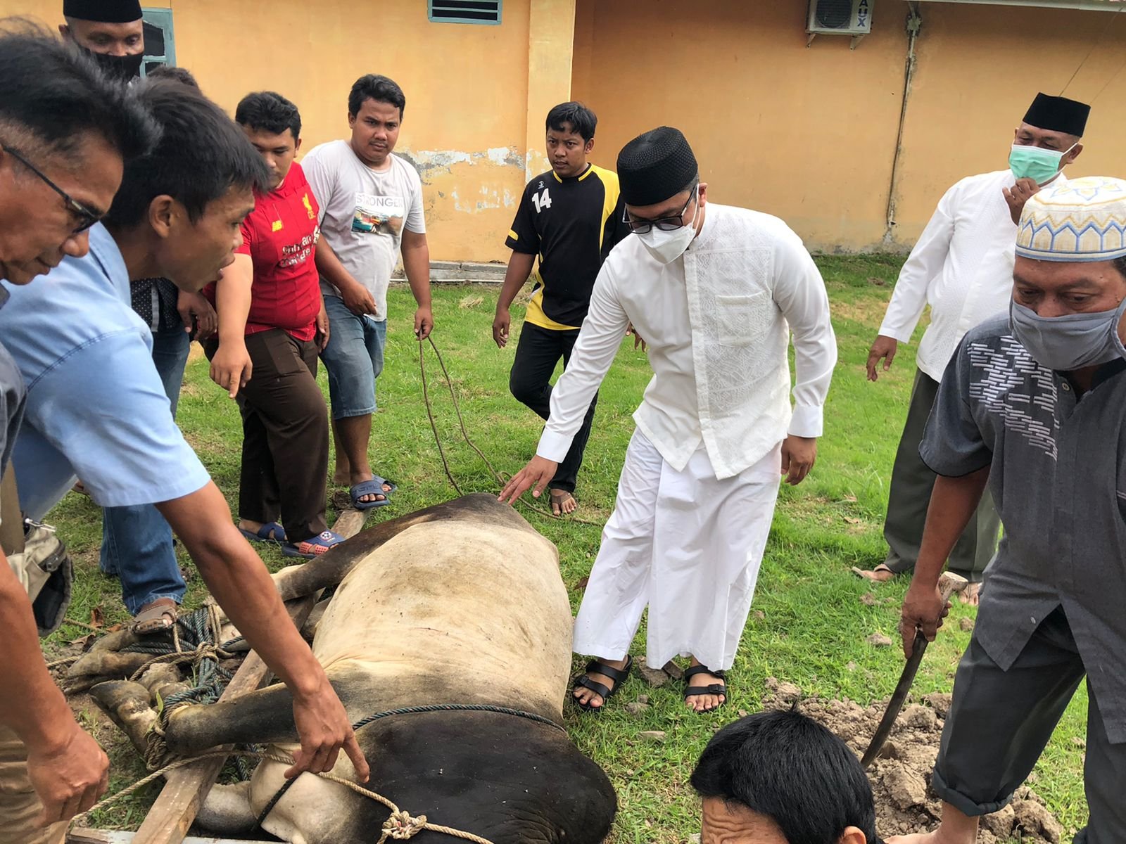 PT. SPMN dan RSU Sri Pamela T.Tinggi Rayakan Idul Adha Qurban 2 Sapi