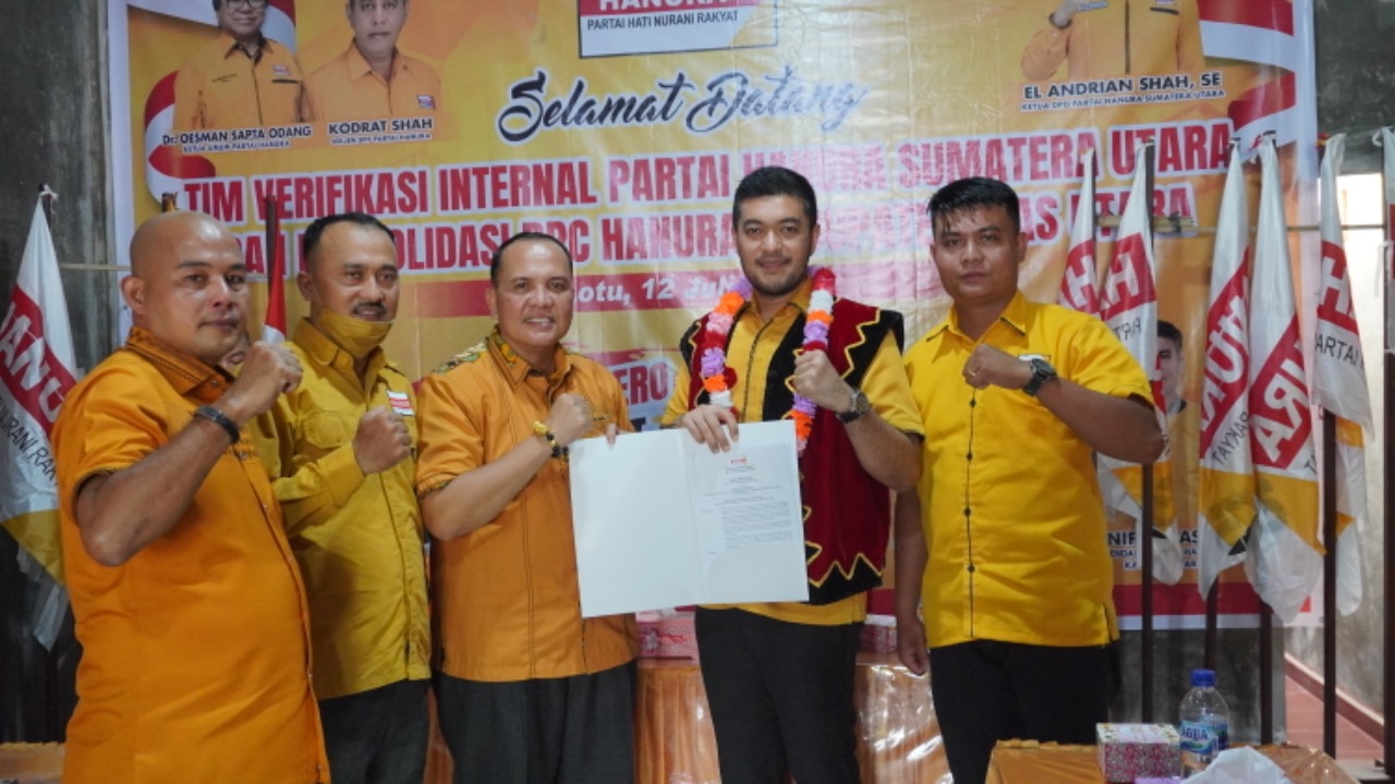 Konsulidasi ke Nias Utara,  Ini Kata Ketua DPD Hanura Sumut El Adrian Shah