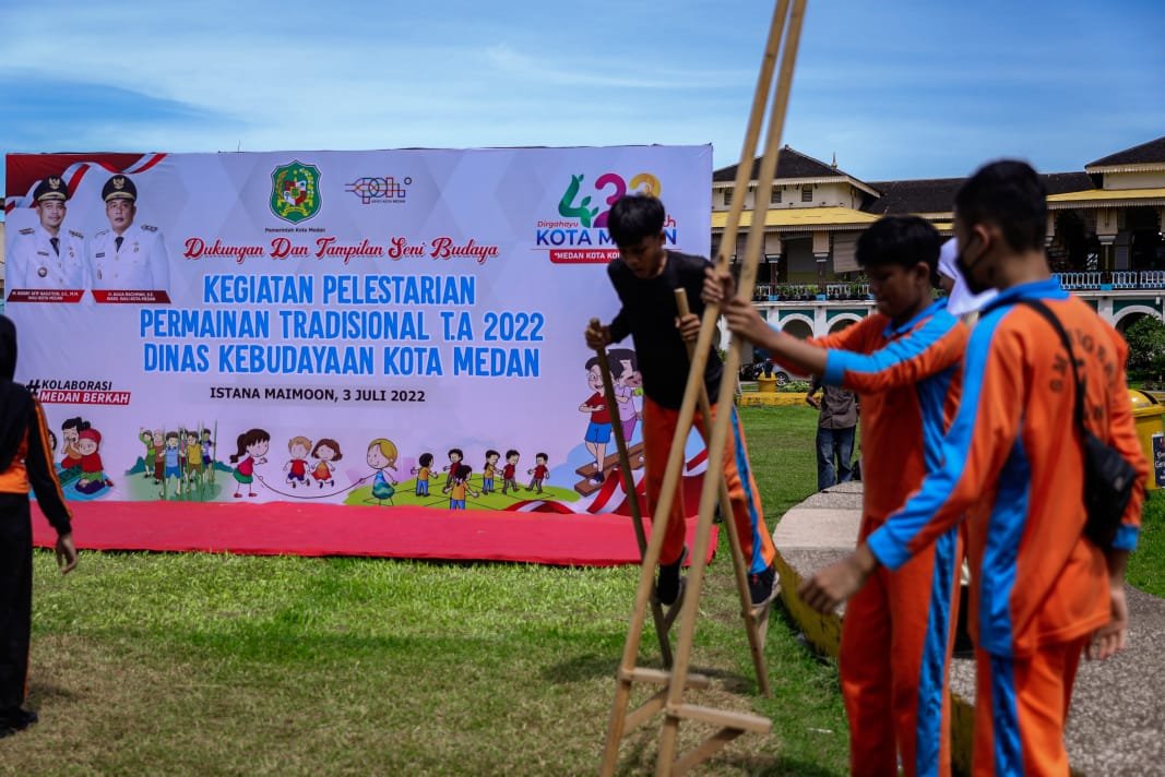 Pelestarian Permainan Tradisional Wadah Kembangkan Seni dan Budaya di Kota Medan