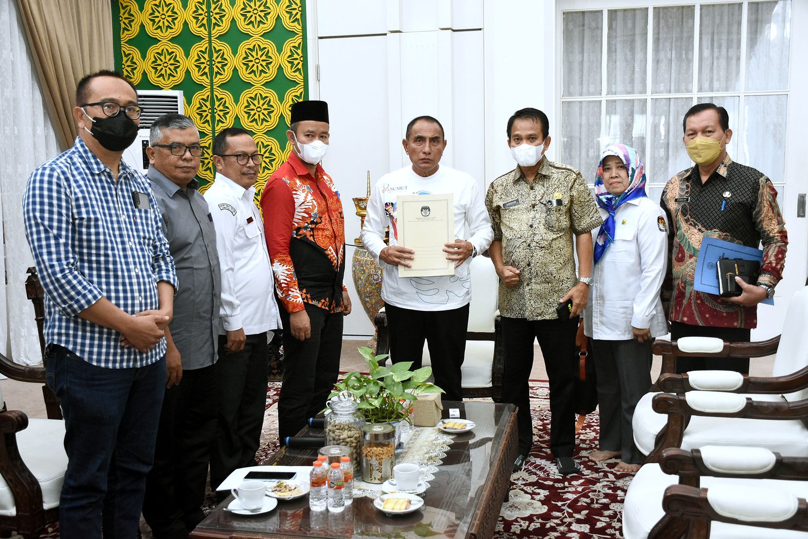 KPU Sumut Serahkan Potensi Data Pemilih Ganda, Gubernur Edy Rahmayadi Dukung  Percepatan Terkait DPT Pemilu