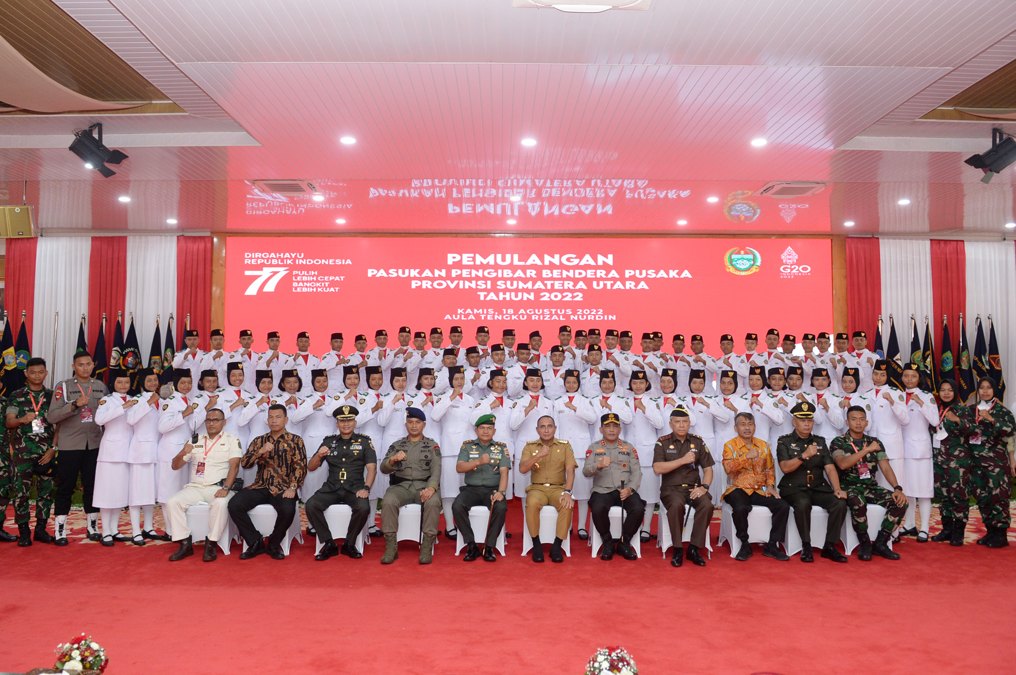 Lepas Pemulangan Paskibraka Sumut,  Edy Rahmayadi: Kalianlah Nanti yang Menggantikan Kami