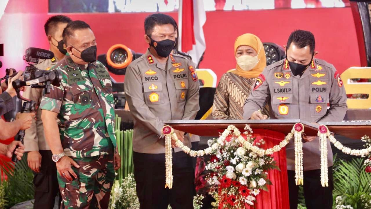 Tujuh Gedung Dan Fasilitas Baru Polda Jatim Diresmikan Penggunaannya oleh Kapolri dan Gubernur Jatim