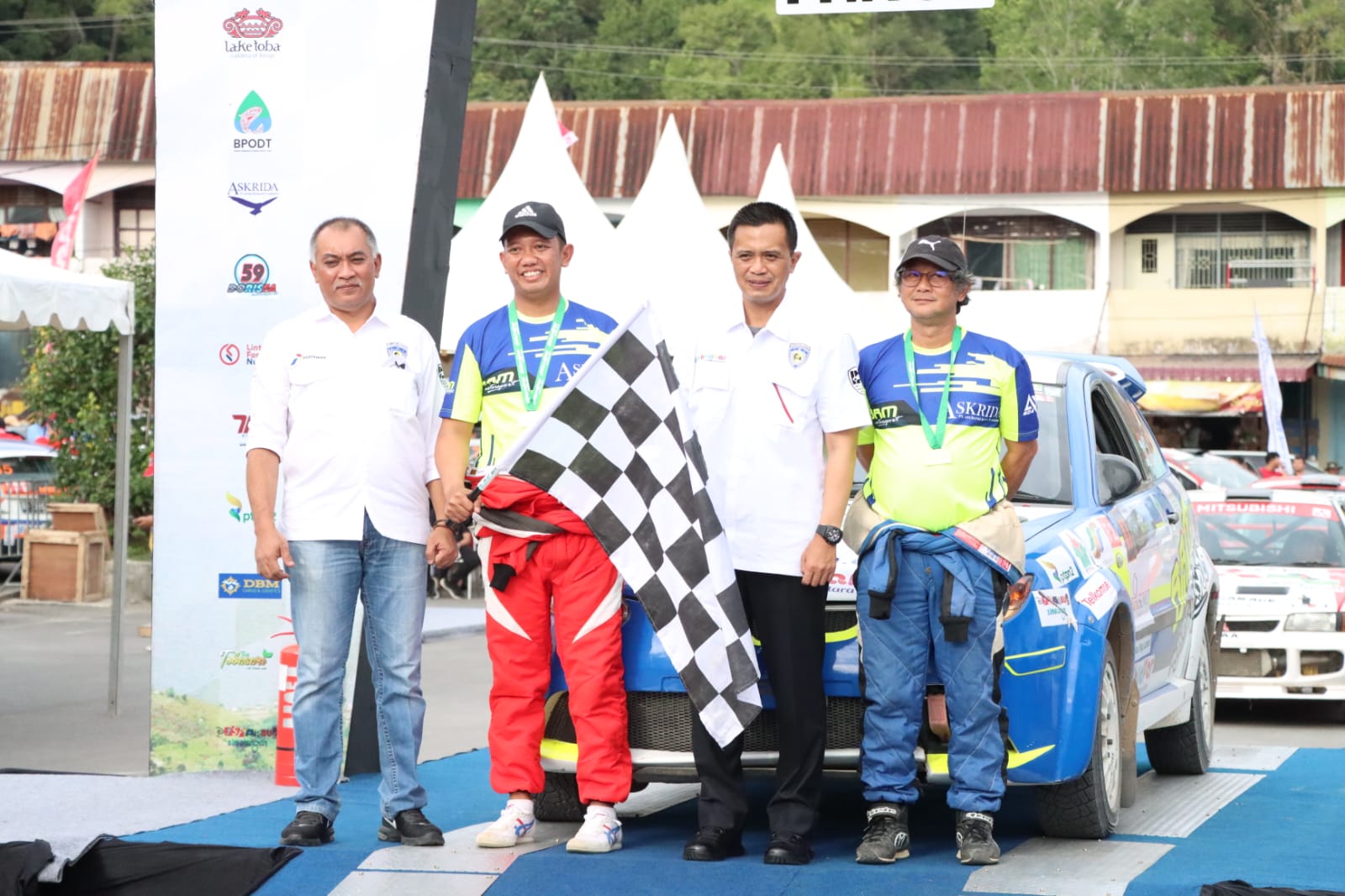 Kapolres Simalungun, Dirlantas Poldasu Hadiri Closing Ceremonial Even Danau Toba Rally 2022