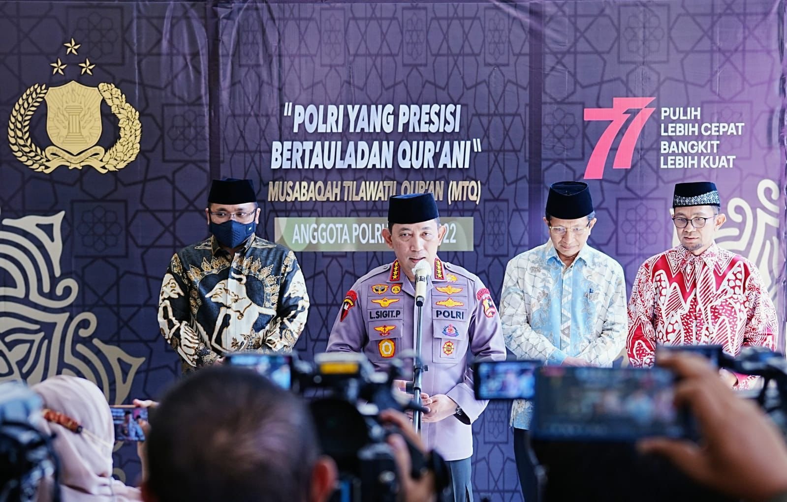 Anugerah MTQ,  Kapolri Berharap Terbentuknya SDM Unggul dan Berakhlak