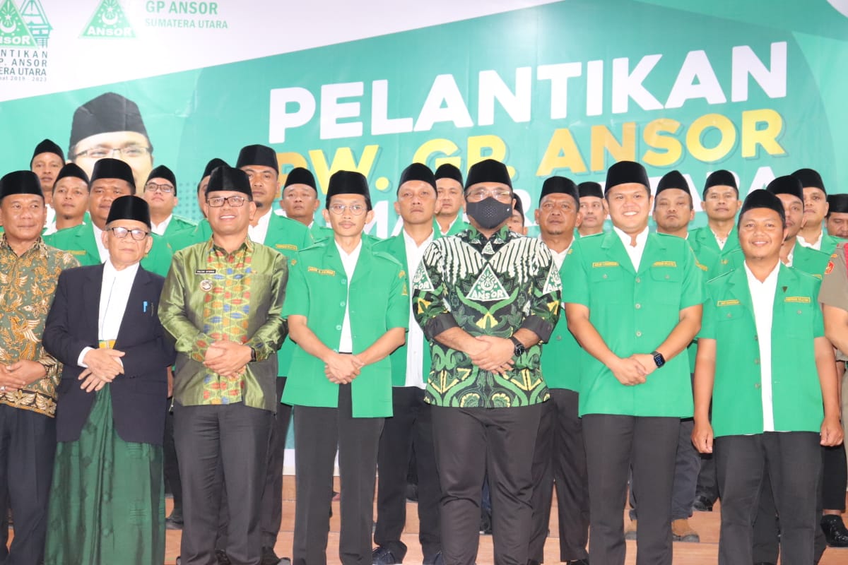 Lantik DPW GP Ansor Sumut di Kabupaten Toba, Ini Kata Menteri Agama Yaqut Cholis