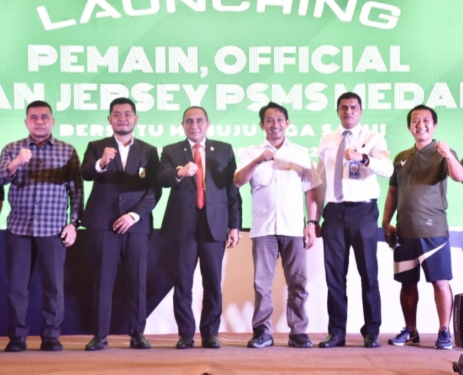 Direktur Perumda Tirtanadi Menghadiri Launching Jersey & Launching Team PSMS Medan