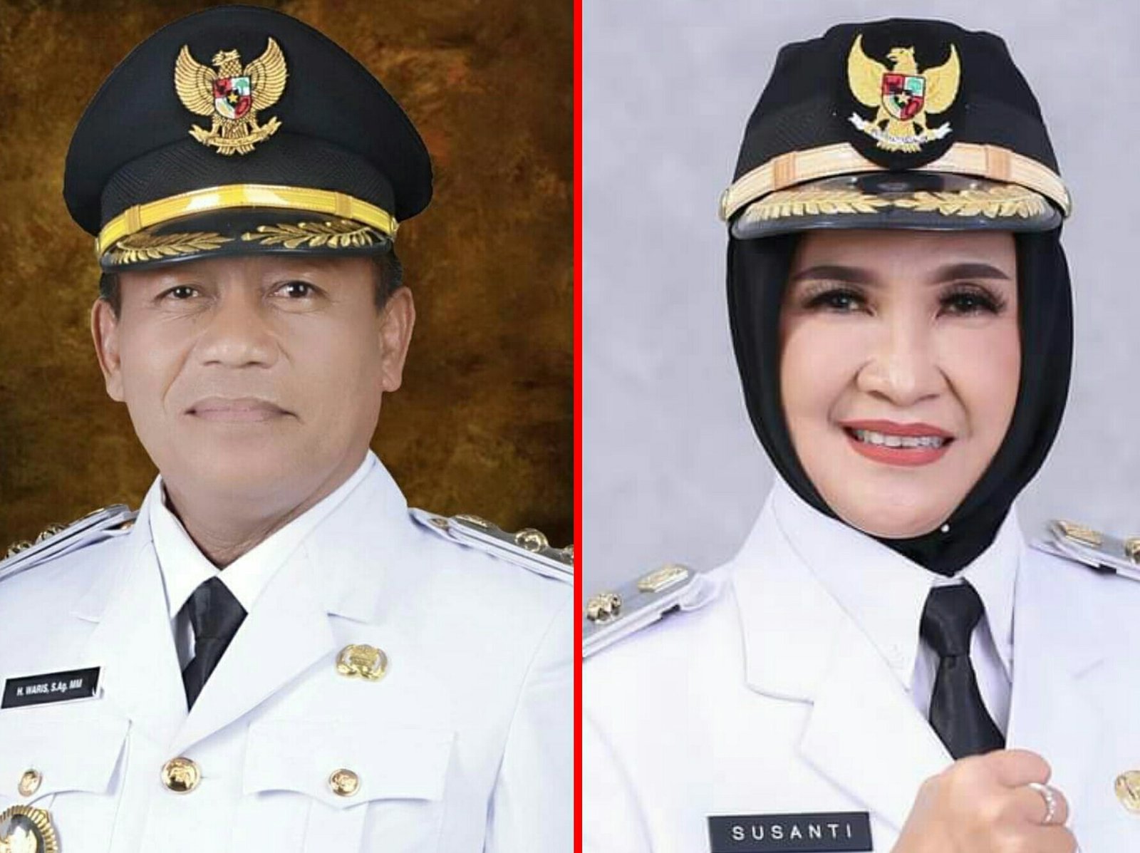 Waris Thalib sebagai Wali Kota Tanjungbalai defenitif dan Susanti Dewayani sebagai Wali Kota Pematangsiantar Defenitif Senin 22 Agustus 2022 Dilantik