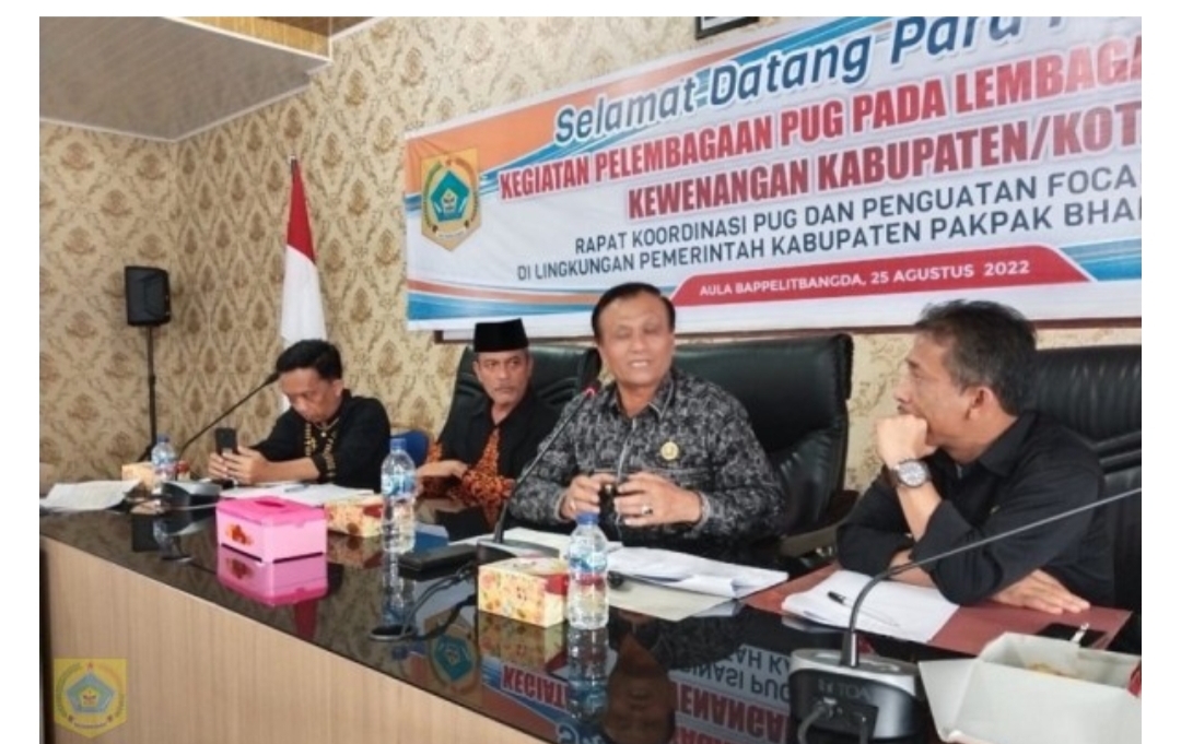 Wakil Bupati Pakpak Bharat Buka RAKOR PUG Di Lingkungan Pemkab